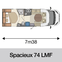 Migrateur Magister 74 Lmf Camping Car Avec Lit Central Fleurette Florium